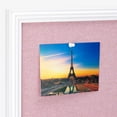 thumbnail image 3 of Framed Linen Bulletin Board x es Fabric Jewelry Organizer Pinboard for Wall Memory Memo Pin Board Pink Linen with Frame, 3 of 7