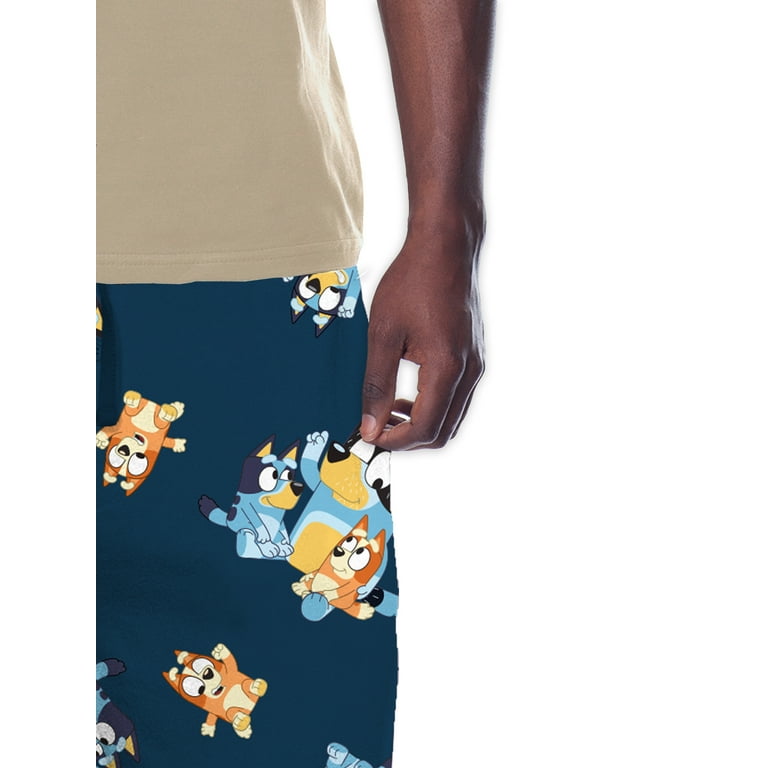 Bluey Adult Men s Apparel All Over Print Graphic Sleep Pant Family AOP Size S 2XL Men s Big Men s Walmart