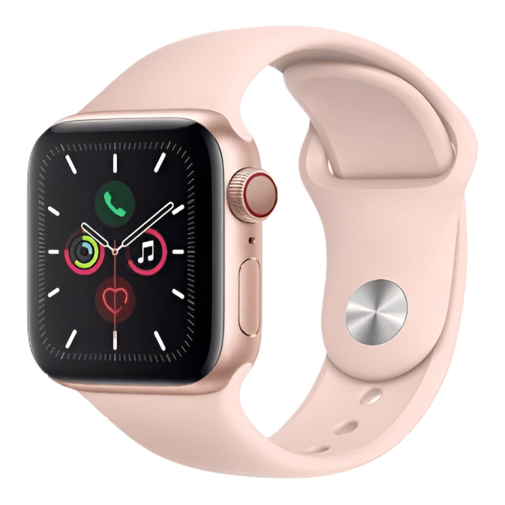 Apple Watch Series 5 (GPS + LTE) 40mm Space Gray Aluminum Case & Black Sport Band ( Good)
