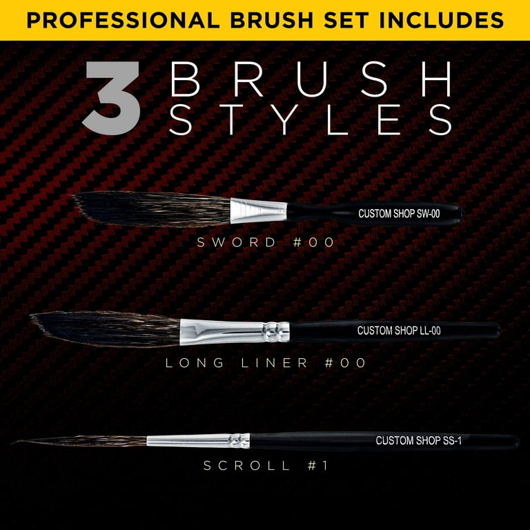Custom Shop Starter Pinstripe Brush Kit (Sword #00, Scroll #1