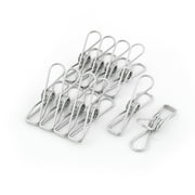 Office Supplies Metal Folder Paper Hollow Out Binder Clip 10 Pcs