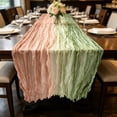 thumbnail image 5 of Fmbmuo Gradient Crinkle Table Runner , 70x35Inch Versatile Bohemian Table Cover , for Party Wedding Birthday Table Decoration, 5 of 5