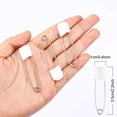 thumbnail image 5 of 50 Uds. Imperdibles de seguridad de acero inoxidable para bebés, alfileres de seguridad de tela con cabeza de plástico con cerradura, 5 of 5