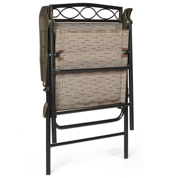 Aimee Lii Set of 4 Patio Folding Chairs, Outdoor Patio Set
