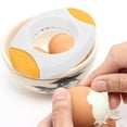 thumbnail image 3 of Raindrops Yellow Egg Shell Cutter for Home Use Steel and Plastic Deviled Egg Maker 2pcs, 3 of 8