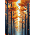 thumbnail image 4 of Autumn Themed Forest Landscape Banner Backdrop Party Decoration Background for Fall Festivals Harvest Celebrations Photography Props and Seasonal Decorations, 4 of 8