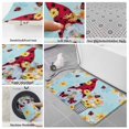 thumbnail image 6 of Aqua Gnomes Daisy Bath Mat 3 Piece Bathroom Rug Set, Pastoral Country Garden Floral Non Slip Bath Rug Contour Mat and Toilet Lid Cover, Absorbent Shower Mats Soft Bath Rugs and Mats Sets, 6 of 8