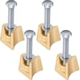 thumbnail image 1 of 4 Pack inground Pool Ladder Anchors Pool Cover Parts Wedge Assembly Pw-4c for 4" Rail Anchors, Ps-4019-bc Bronze Railing Swimming Fixture Hardware Including Wedge Bolts and washers, 1 of 5