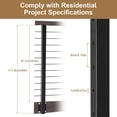 thumbnail image 2 of Black Cable Railing Kit 38 Inch Post Kit Complete Cable Railing System for Decks Length Adjustable Easy DIY with Paper User Guide, 2 of 9