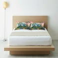 thumbnail image 6 of Yayeee Pillowcase Queen Size Set of 2 Satin Wrinkle Resistant Pillow Case, Blue Flowers, 6 of 8