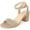 Gold, variant on DADAWEN Women's Open Toe Sandals Chunky Heel Dress Shoes Ankle Strap Shoes Black Size 6 US