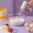 thumbnail image 2 of Electric Egg Beater Mixer 3-Speed Control Interchangeable Stirring Rods Cordless Handheld Milk Whisk Portable Kitchen Tool for Whisking Cream Butter Cake Batter, 2 of 7