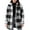 Black, variant on CharmCyan Women Button Down Plaid Shirt Jacket Long Sleeve Lapel Collar Casual Loose Fit Outerwear Coat for Fall and Winter Black L