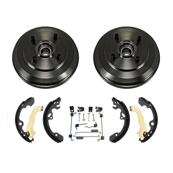 Rear Drum Wheel Bearing Brake Shoes Brake Spring Kit 4Pc 09-11 Focus