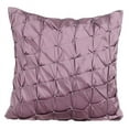 thumbnail image 1 of Lavender Pillow Cover, 18x18 inch (45x45 cm) Throw Pillow Cover, Taffeta Throw Pillow Cover, Textured Knotted Pintucks Solid Color Throw Pillow Cover, Solid, Modern - Lavender Texture, 1 of 3