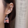 thumbnail image 3 of 1 Ensemble de Fantaisie Fantaisie Collier de Poisson Carpe Sac à Eau Transparent Résine Pendentif en Forme de Poisson Boucles d'Oreilles, 3 of 8