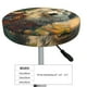 thumbnail image 4 of Balery Forest Maple Leaf Husky Fundas de asiento para taburete de bar redondo de tela de terciopelo ajustables que protegen de arañazos y manchas para sillas de 14 a 17 pulgadas.-12 inch, 4 of 7