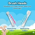 thumbnail image 6 of Brush-Baby BabySonic® Electric Toothbrush for Babies & Toddlers 0-3 Years with LED Timer & 2 Sensitive Brush Heads, 6 of 10