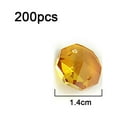 thumbnail image 2 of 14 mm 200 piezas cuentas octagonales de cristal 2 agujeros DIY accesorios de cristal para decoración del hogar y boda, 2 of 5