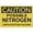 Warning Sign 4, variant on Caution Possible Nitrogen Asphyciation Hazard Sign, 8"x12" Retro Metal Tin Sign, Funny Wall Decor for Shop Yard Man Cave Garage Outdoor