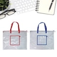 thumbnail image 2 of LAIQIEN Clear Mesh Zippered Poster Bag for Artwork, Paintings, Drawing Pad, 2 of 6