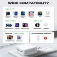 thumbnail image 4 of HLONK 35W Dual USB-C Charger Block  PD 3.0 Fast Compact Power Adapter for 14 Pro Max/14 Pro/13, 4 of 8