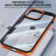 thumbnail image 4 of SaniMore for iPhone 14 Case, Anti-slip Carbon Fibre Bumper Crystal-clear Anti-yellow Backplane Anti-scratch Anti-greasy Shockproof Fall-resistant Slim Lightweight Hybird Shell, Darkblue, 4 of 8