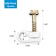 thumbnail image 4 of Clips para cables coaxiales STEREN Grip-Clip, color blanco, paquete de 200, 4 of 6