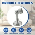 thumbnail image 4 of TALENO Door Stoppers for Bottom of Door,Anti-Collision Buffer Design Magnetic Door Stopper,Matching Screws Security Door Stopper,sliver, 4 of 7