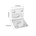 thumbnail image 2 of 10Pcs L Bracket Corner Bracket Metal Corner Brace Corner Fastener for Wood Cabinets, 2 of 8