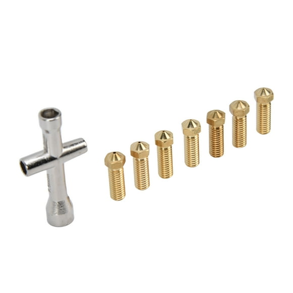 3D Printer Nozzle Kit, Long Service Life Extruder Nozzles Brass Non Burrs For Printers