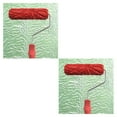thumbnail image 2 of Methold Varios rodillos de pintura de patrones en relieve con herramienta de cepillo de mango de plástico 7 I tipo 4 2Conjunto, 2 of 4