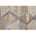 thumbnail image 3 of Feizy Beckett Transitional Trellis & Lattice, Gray/Ivory/Tan, 1'6" x 1'6" Swatch Eco Friendly Stain Resistant Handmade Moroccan Diamond Design Carpet for Living Dining Bed Room, 3 of 8