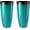 Gradient Turquoise, variant on Glitzhome 30" H Oversized Tall Planter, Set of 2 Large Outdoor Planters with Drainage Holes, Gradient Red Faux Ceramic Finish, Large Flower Pots Plastic Plant Pots for Indoor Outdoor Front Door Patio