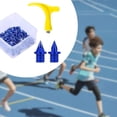 thumbnail image 4 of yotijay 50 Pieces Track Shoe Spikes 5mm Replacement for Outdoor Sports Short Running Blue, 4 of 10