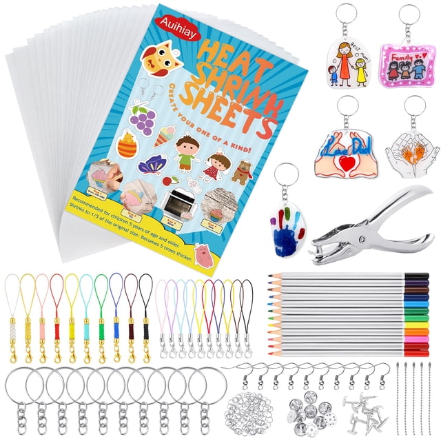 Kit de plástico retráctil Auihiay 198 piezas con papeles retráctiles y Acc