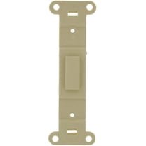Leviton 80700-00I Toggle Plastic Adapter Plate, Blank Toggle No Hole, Ivory