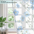 thumbnail image 4 of Yayeee Window Curtains Light Filtering 63"x52" Grommet Panel Pair Home Living Room Decor, Forget Me Not, 4 of 7