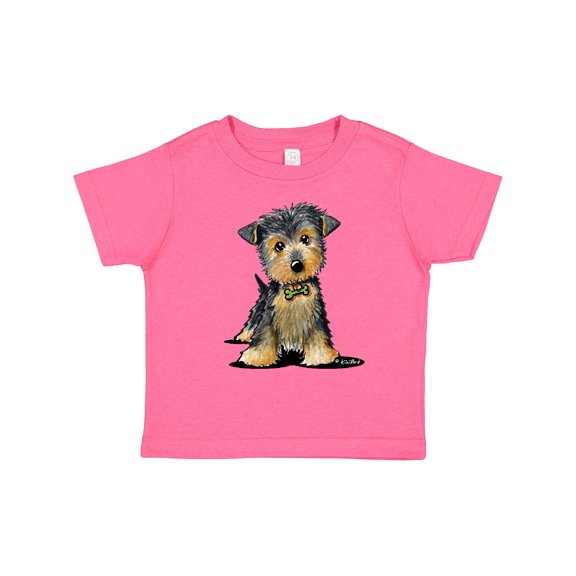 Inktastic Little Gent Yorkie Boys or Girls Toddler T-Shirt