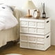 thumbnail image 4 of Organizador plegable de plástico para cajas de almacenamiento para acampada al aire libre con tapa de madera – 43x29x23 cm, blanco o negro, gran capacidad, asas portátiles, contenedor multiusos para, 4 of 6
