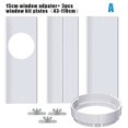 thumbnail image 2 of Window Slide Kit Plates, Portable Air Conditioner Window Kit, for Portable Air Conditioner AC Vent Exhaust Hose Kit Window Cover Board with Round Coupler, 2 of 8