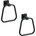 thumbnail image 1 of EcoNesxp Matte Black Bathroom Towel Rings 2 Pack, 1 of 5