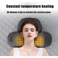 thumbnail image 2 of Electric Pillow Massage Neck Hump, 3-in-1 Heated Pillow Traction Massager, Heated Neck Support Memory Foam Pillows (Gray), 2 of 16