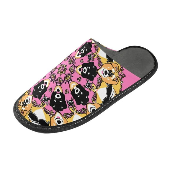 IAUYY Memory Foam House Slippers Suitable for Both Men and Women. Comfortable, Anti-Slip Plush Flat-Bottomed Slippers The Best Holiday Gift Solid Color Pattern