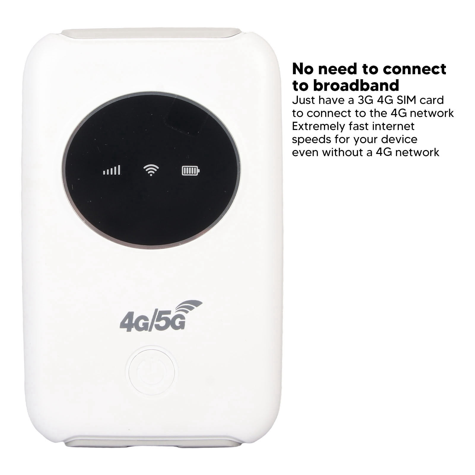 Portable 4G WiFi Router, Fast 150Mbps, Supports 10 Users, USB Powered, Ideal For Home  Office