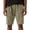Khaki, variant on Men'S Vintage Wash Cotton Cargo Shorts Loose Fit Drawstring Waist Utility Shorts With Functional Pockets For Outdoor Hiking And Daily Activities Shorts,Green,XL