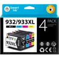 thumbnail image 1 of Reemplazo de cartucho de tinta compatible para HP 932XL 933XL 932 XL 933 XL Paquete combinado de 4 (XL Negro, Cian, Magenta), 1 of 4