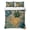 Brown, Green, Gold, variant on King Quilt - Soft Microfiber Summer Quilt with 2 Pillow Shams, Pineapple Lightweight Breathable Bedding Comforter Sets, Summer Fruits Palm Leaves Botanical Tropical Quilted Bedspread for All Season