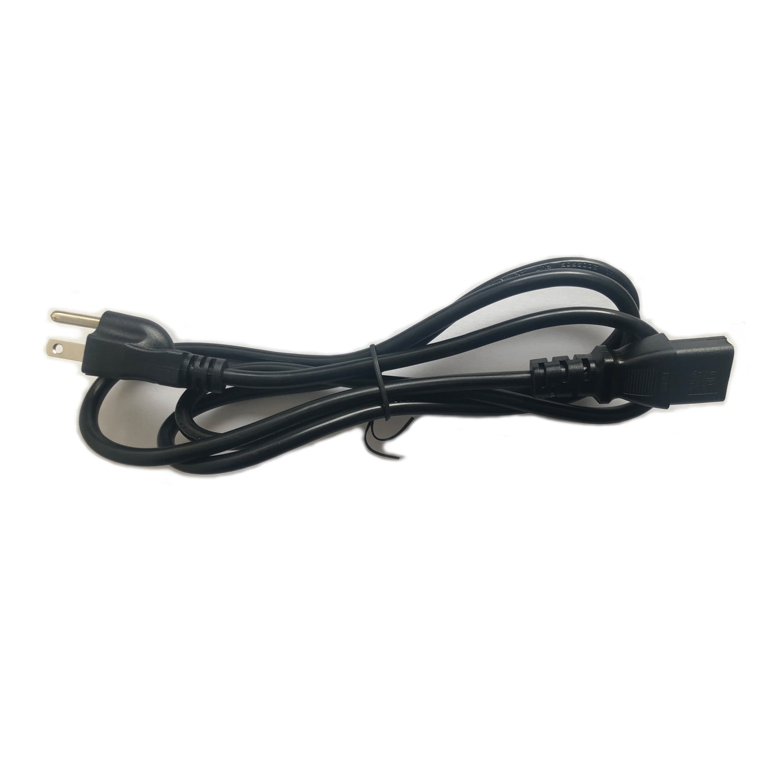 3 Pack,Standard 5ft (1.5m) 10 Amps 125 Volts Black 3 Prong AC Power Cord Cable for Electronics, TV, Computer, Printer, Radio, Monitor,Samsung, Dell, Vizio, LG, Asus, Laptop and More
