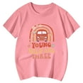 thumbnail image 3 of ibiyuan Girls Shirts Short Sleeve Clothes Girls T Shirts Size 7-8 Graphic Hearts Toddler Girl Tops 4t Crewneck Basic Tees Comfort Summer Outfit,6-7 Years, 3 of 3
